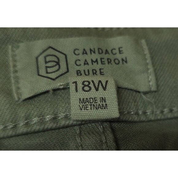 Candace Cameron Bure Womens Plus Sz 18W Green Stretch Denim Jeans 38x27 - Picture 11 of 12